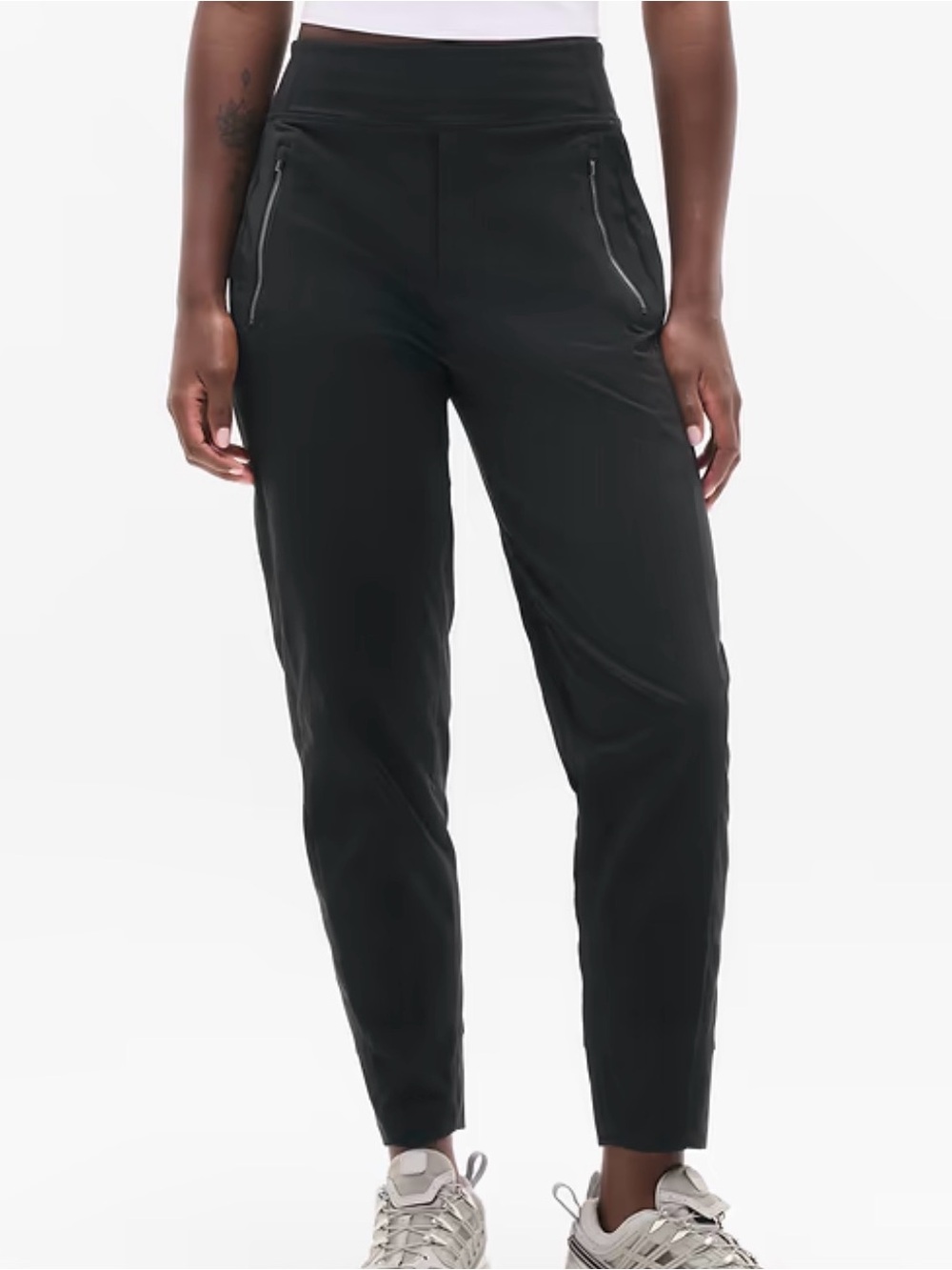 Athleta Trekkie North High Rise Jogger Black Size 2 Lightweight Hiking Travel